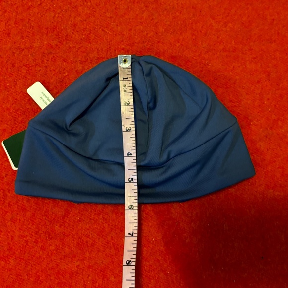 Slate blue microfleece tuque with slits for ponytail and bun NWT - Picture 4 of 10